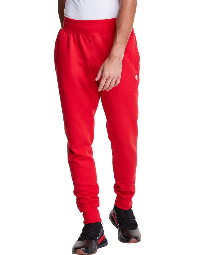 Champion Reverse Weave Joggingbroek Heren - Rood - Belgie 0174SUMGE